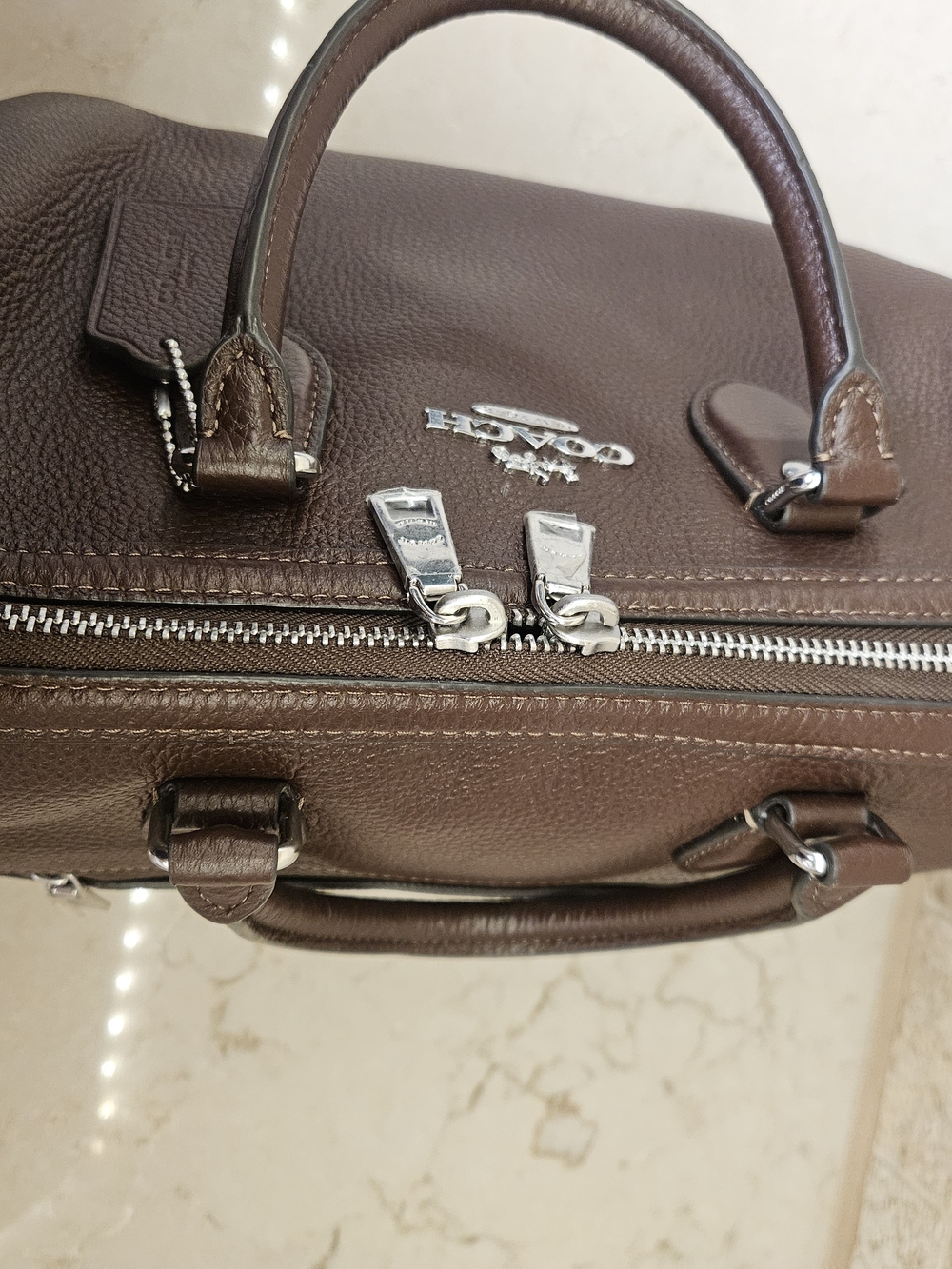Coach Large Rowan Satchel in Maple - Picture 6 of 9